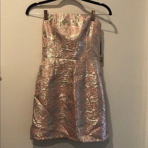 BNWT Forever 21 Pink Metallic Dress